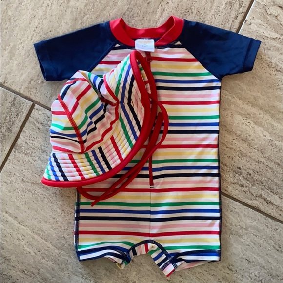 Hanna Andersson Other - Swimsuit and matching sun hat ☀️